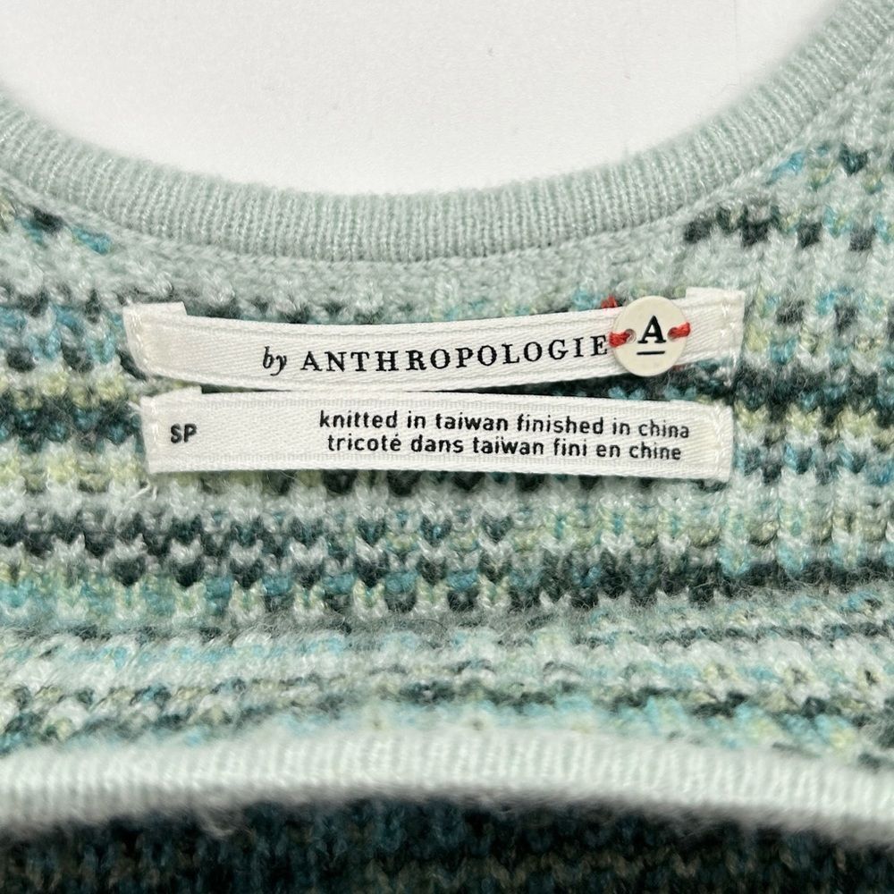 Anthropologie Womens Space Dyed Knit Scoop Neck Midi Dress Size Small Petite - Picture 5 of 10
